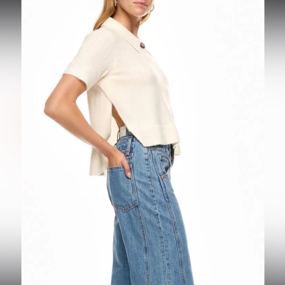 3.1 Phillip Lim Womens Lofty Polo Top - Picture 7 of 13